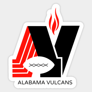 Defunct Alabama Vulcans AFA Football 1979 Sticker